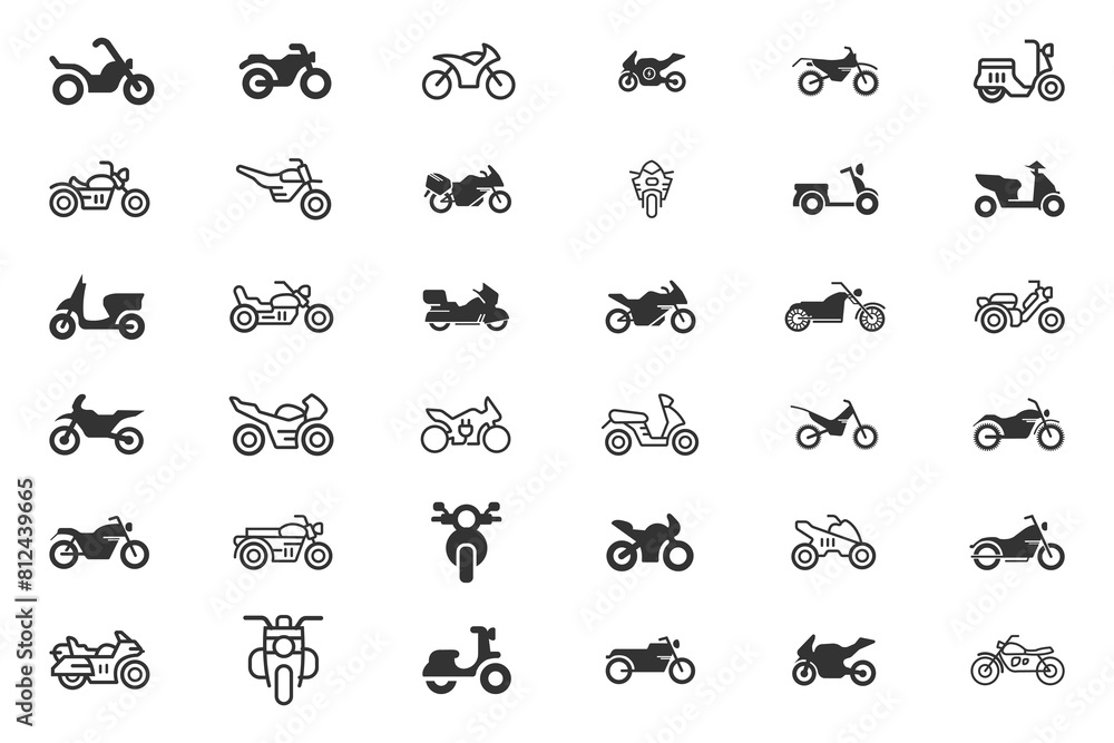 Motorcycl ,Bike Transport Icon