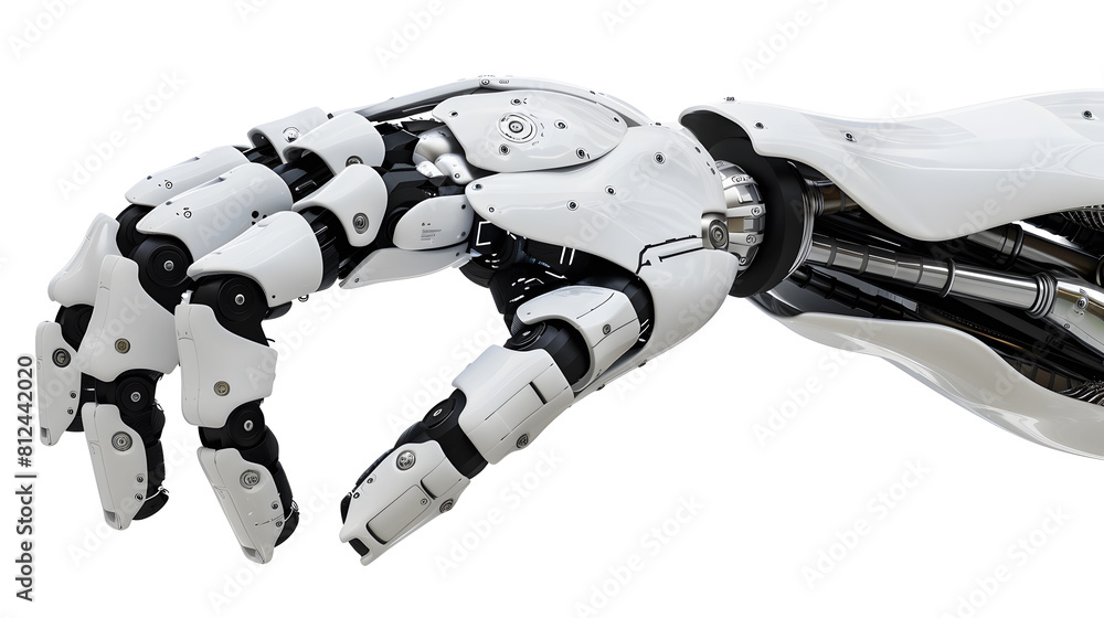 A robot hand isolated on transparent background A robot hand isolated on transparent background