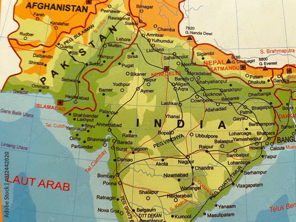 Naklejka premium maps of countries and surrounding areas