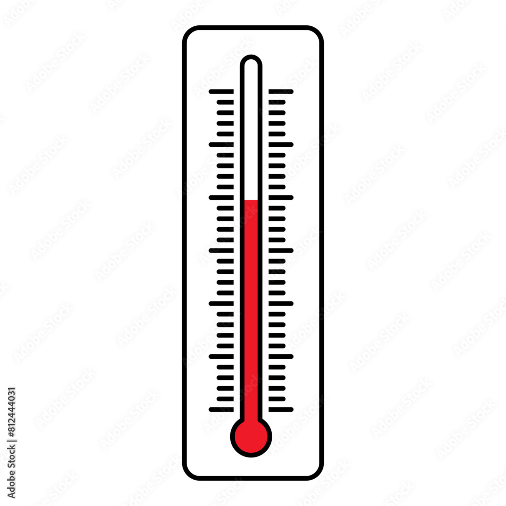 Temperature flat icon. Weather, hot and cold climate Temperature flat icon. Weather, hot and cold climate