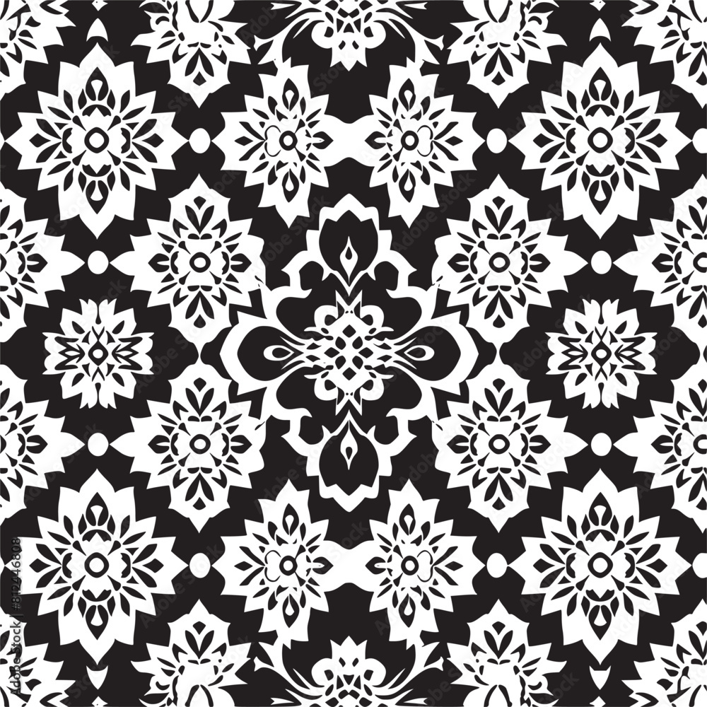 Pattern vector black and white Pattern vector black and white