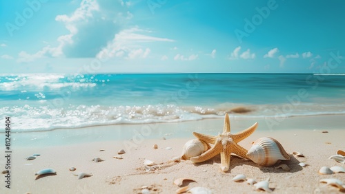 shells and starfish on the beach