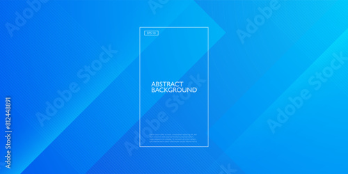 Abstract geometric blue background with simple lines. Colorful blue design. Bright and modern with 3d lights concept. Eps10 vector
