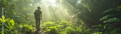 Eco friendly Guided Tour Through Lush Rainforest Exploring Nature and Sustainability