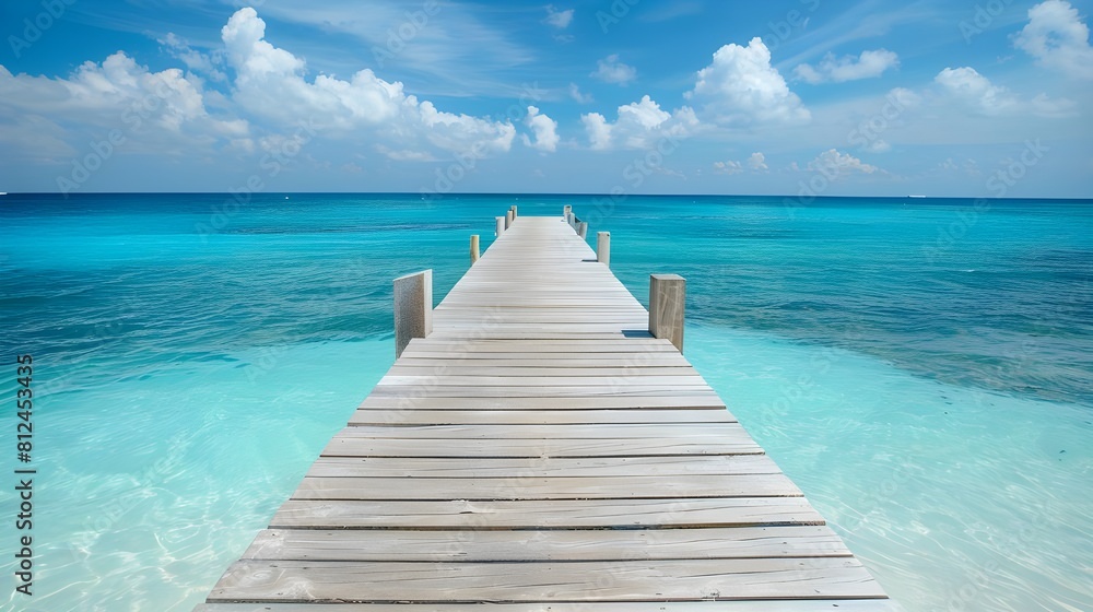 Obraz premium Beautiful beach and sea landscape background