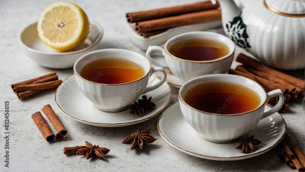 tea and cinnamon a cup of herbal tea tea and cinnamon a cup of herbal tea