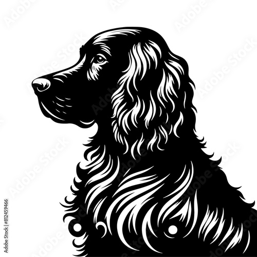 Irish Setter Dog Silhouette - Elegance and Strength Captured in Minimalist Form- Minimalist Irish Setter Dog Vector- Irish Setter Dog Illustration.