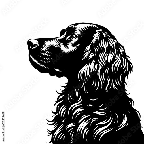 Irish Setter Dog Silhouette - Elegance and Strength Captured in Minimalist Form- Minimalist Irish Setter Dog Vector- Irish Setter Dog Illustration.