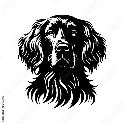 Irish Setter Dog Silhouette - Elegance and Strength Captured in Minimalist Form- Minimalist Irish Setter Dog Vector- Irish Setter Dog Illustration.