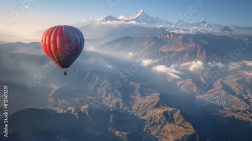 a hot air balloon to take off
