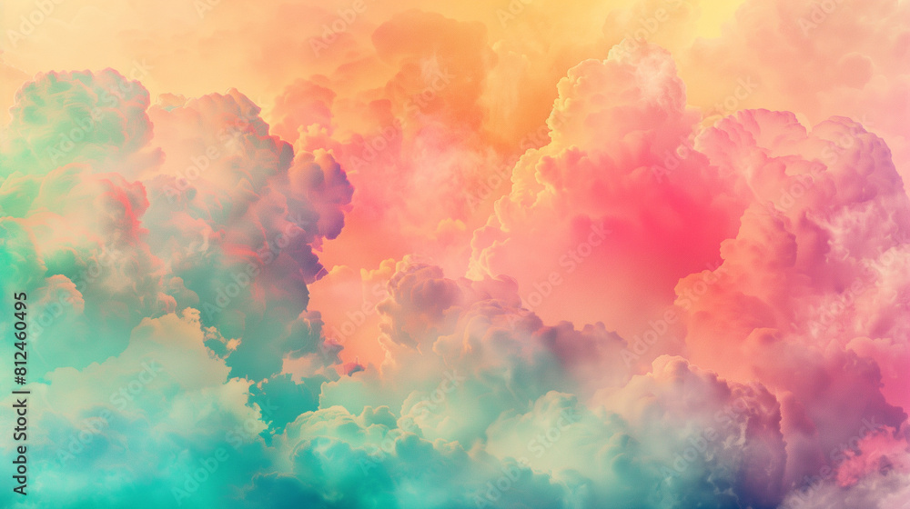 Abstract watercolor sunset sky Abstract watercolor sunset sky