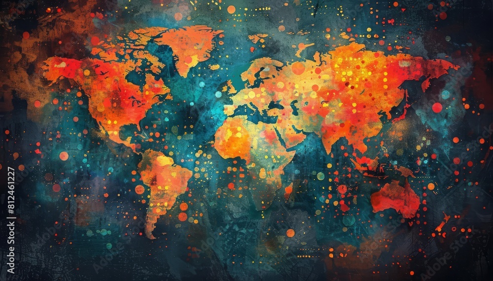 An artistic image of a world map with livershaped icons marking hepatitis research centers An artistic image of a world map with livershaped icons marking hepatitis research centers