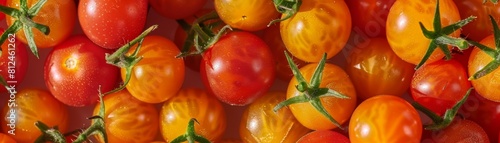 Background of cherry tomato photo