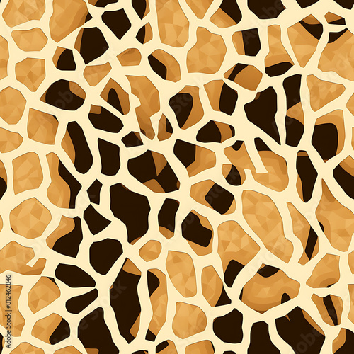 Giraffe skin seamless pattern, the beauty of design knows no bounds. Can be used as a variety of graphics resources