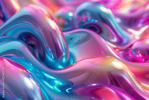 A colorful, shiny, and shiny surface with a purple and blue hue