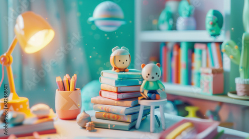 child reading a book