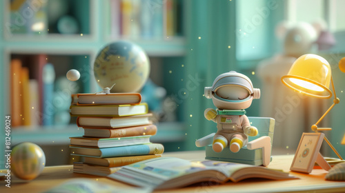 child reading a book