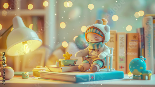 child reading a book