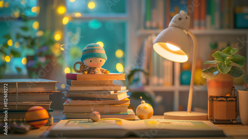 child reading a book