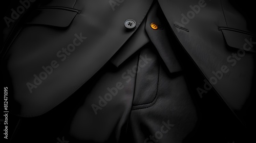 A sleek and professional tailored pant mockup on a solid black background, highlighting its cropped length and slim fit, all photographed in high definition to emphasize its modern and versatile look