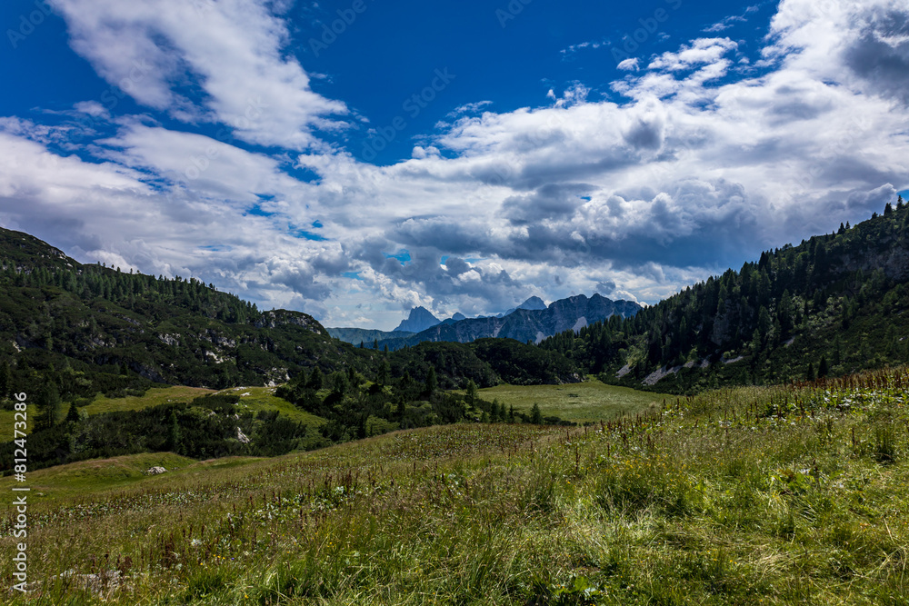 trekking day in the mountains of Friuli Venezia-Giulia