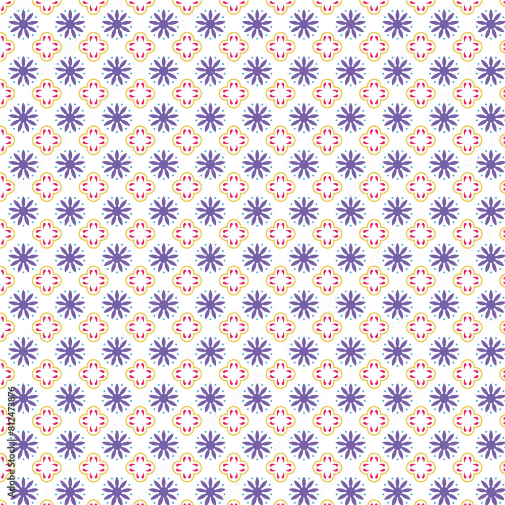 Floral Pattern Background, Seamless Flower Design Floral Pattern Background, Seamless Flower Design