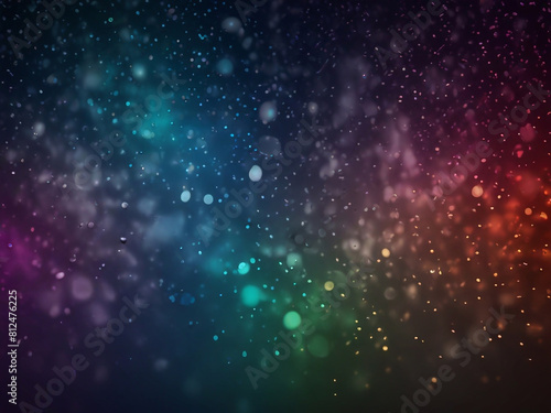 Water drop effect  wet effects  confetti  and space a luminous background bursting with colorful brilliance ai generative