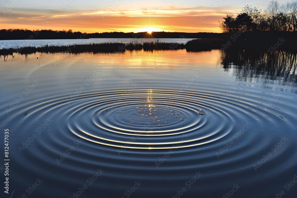 Serenity in Motion: Ripples and Bubbles on Water's Surface Serenity in Motion: Ripples and Bubbles on Water's Surface