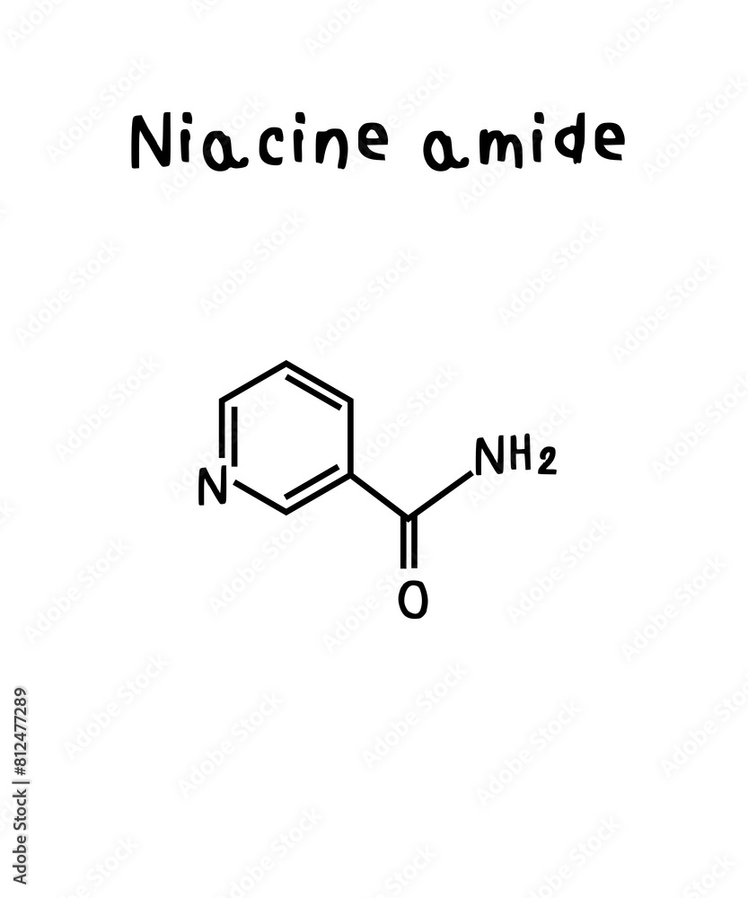 Niacinamide illustration Niacinamide illustration