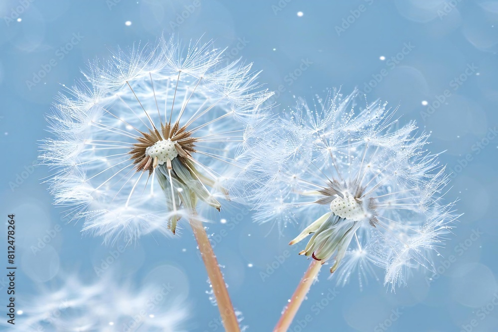 Dreamy Dandelion Seeds in Springtime Dreamy Dandelion Seeds in Springtime