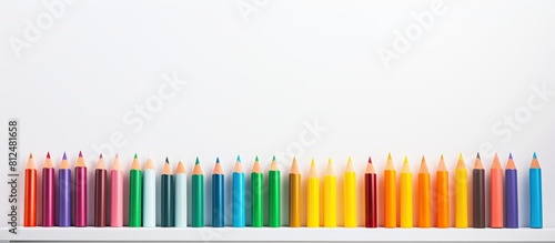 Design mockup with a set of blank markers against a light background perfect for adding custom content or showcasing copy space image