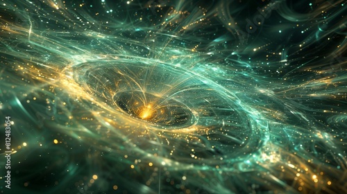 abstract background of quantum flux