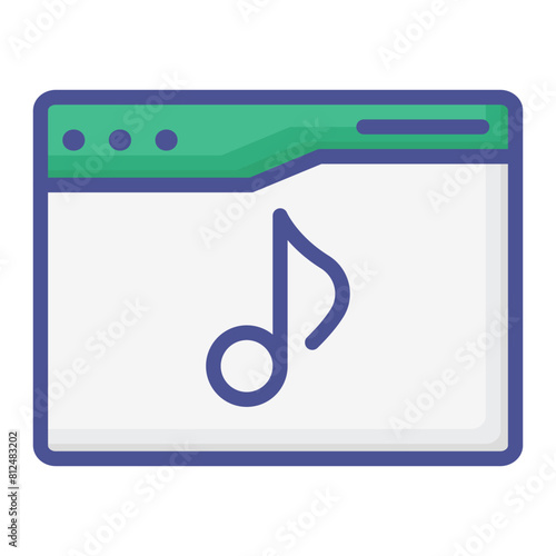 Music web colour icon 