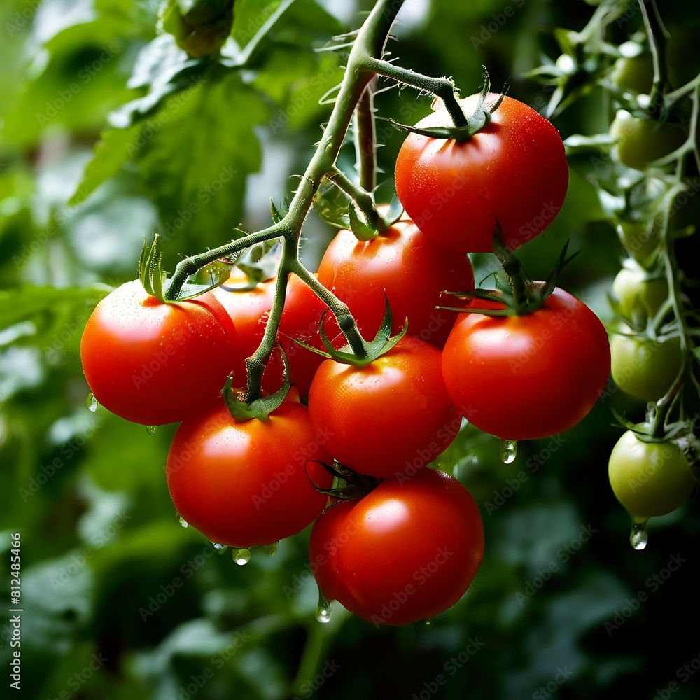 tomatoes on vine