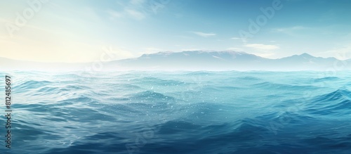 A sea background with a blur effect leaving room for a copy space image