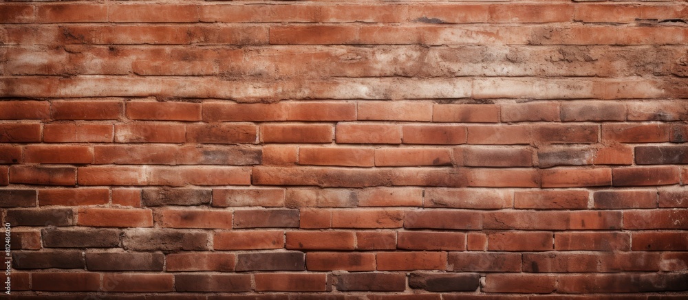 The red brick wall s texture is visible in the copy space image The red brick wall s texture is visible in the copy space image