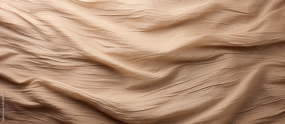 The light brown fabric texture resembles the natural appearance of tree bark creating a soft and organic background for the copy space image The light brown fabric texture resembles the natural appearance of tree bark creating a soft and organic background for the copy space image