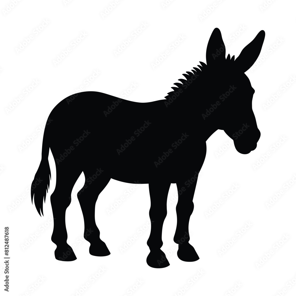 silhouette of a donkey animal silhouette of a donkey animal