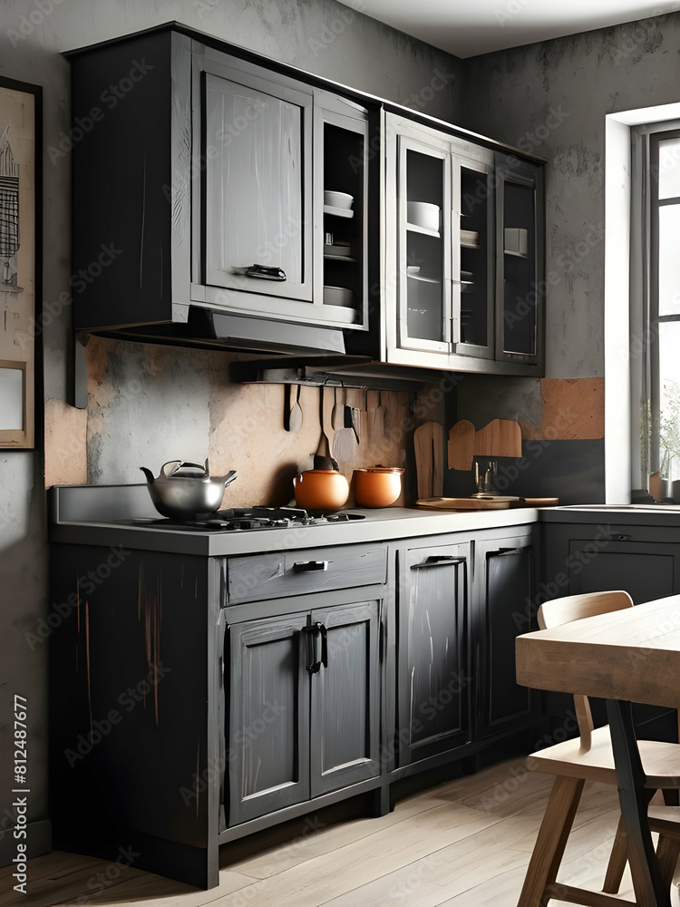 Fototapeta premium Kitchen Interior Real Estate