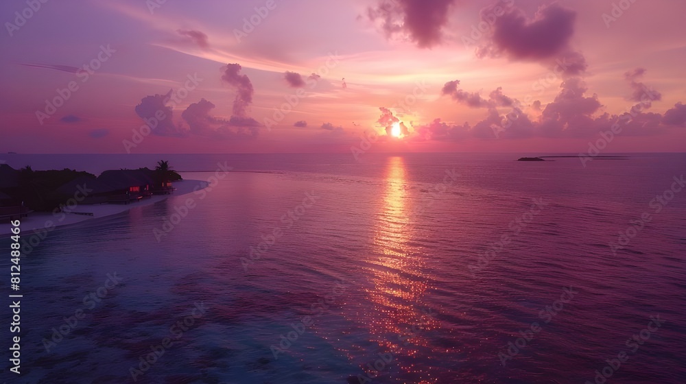 Obraz premium Peaceful Beach Landscape for a Refreshing and Relaxing Getaway