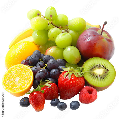 fruits on transparent png background