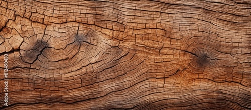 A detailed view of the bark on the trunk of an oak tree serving as a background for copy space image