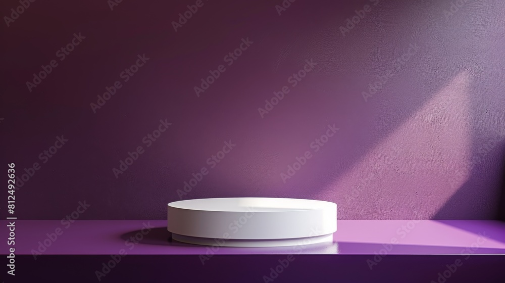 White Bowl on Purple Counter White Bowl on Purple Counter