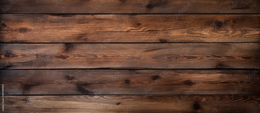 A horizontal wooden background with a dark texture provides an empty surface offering ample space for a design or copy space image A horizontal wooden background with a dark texture provides an empty surface offering ample space for a design or copy space image