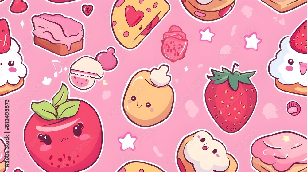 seamless pattern with strawberries seamless pattern with strawberries