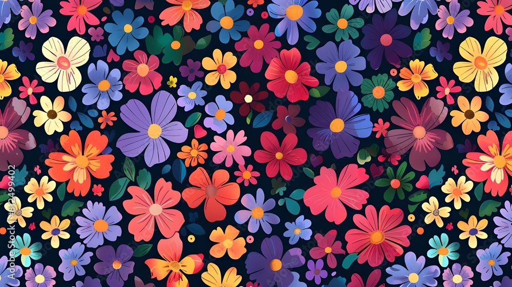 seamless pattern with flowers seamless pattern with flowers