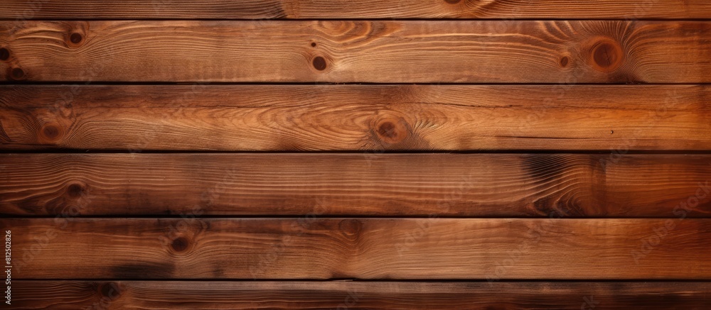 Naklejka premium Wooden surface with space for text Plank background for creative design or inscription Timber backdrop with copy space image Made from natural materials