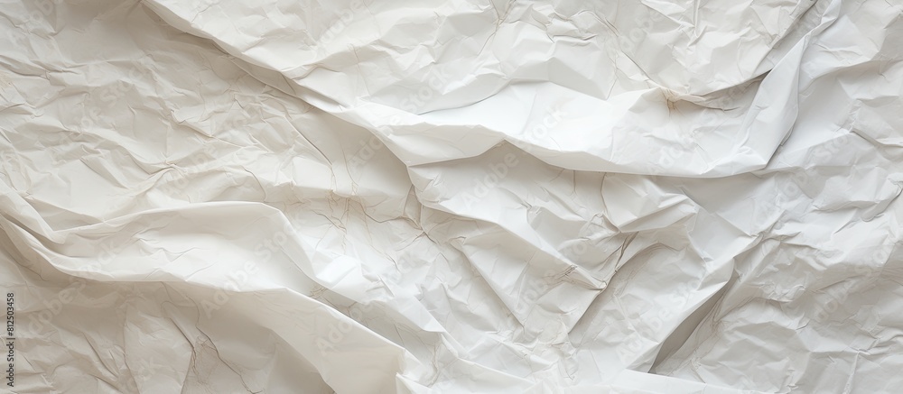 Obraz premium A natural texture of crumpled paper perfect for use as a copy space image