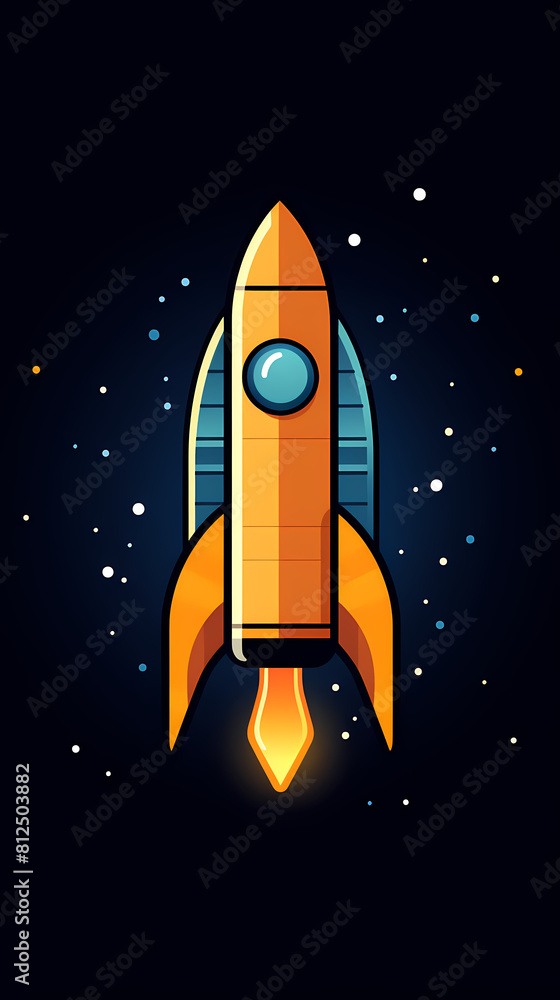 Cartoon rocket illustration Cartoon rocket illustration