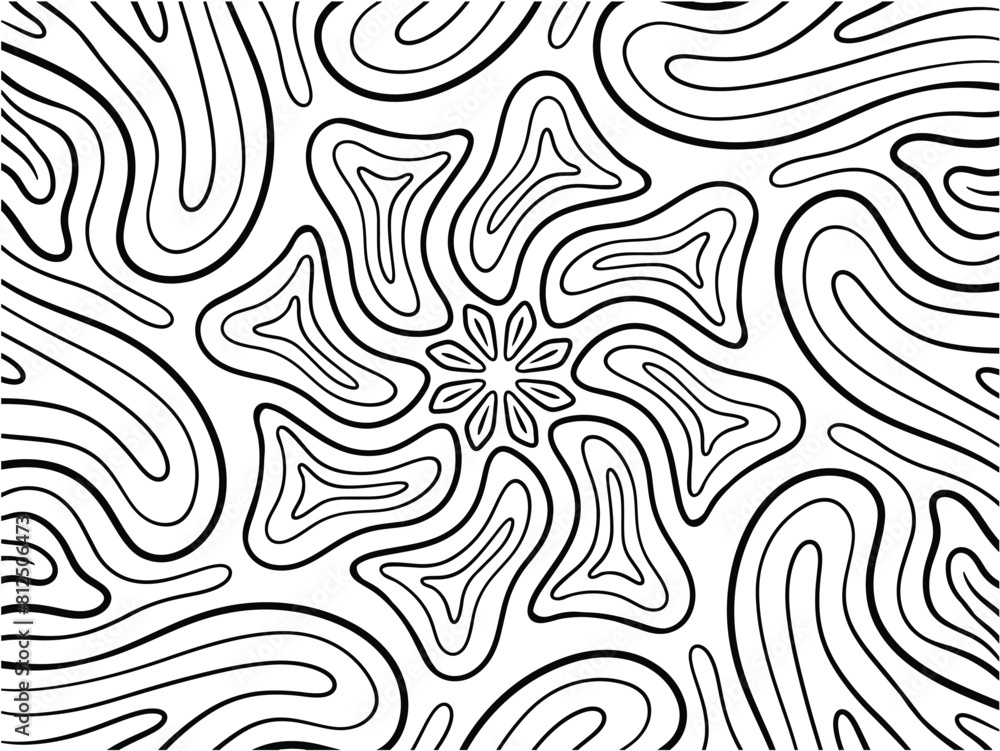 Fototapeta premium Waves Circle